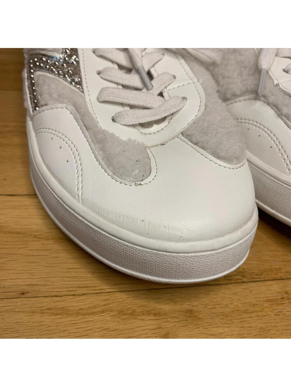 Zodiac Sansa Lace Up Sneakers in White and Silver - Size 8.5 - Picture 4 of 8